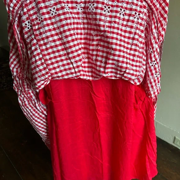 Anthropologie Sleeveless Sweetheart Gingham Midi Dress - Picture 9 of 11